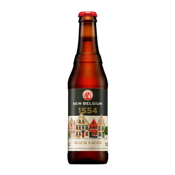 New Belgium 1554 Black Lager 12oz Bottle